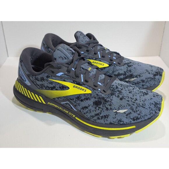 Brooks Adrenaline GTS 23 Mens 12 Shoes Blue Camo Running Sneaker 1103911D404